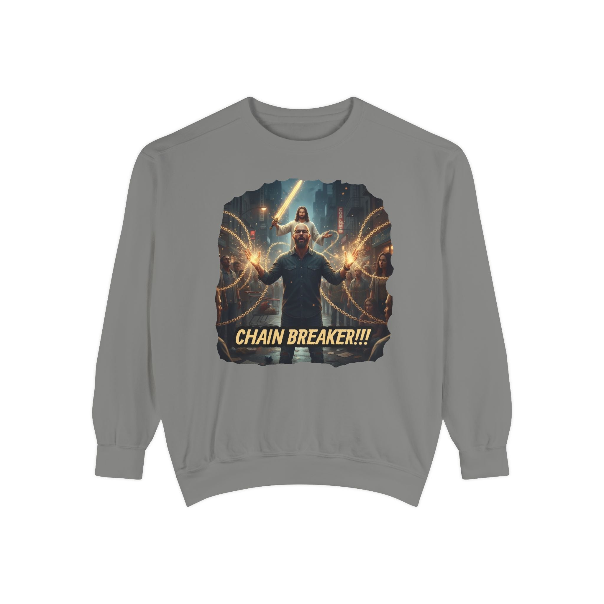 Inspirational Chain Breaker Sweatshirt - Motivational Gift, Unisex Apparel, Cozy Layering, Spiritual Statement, Casual Wear