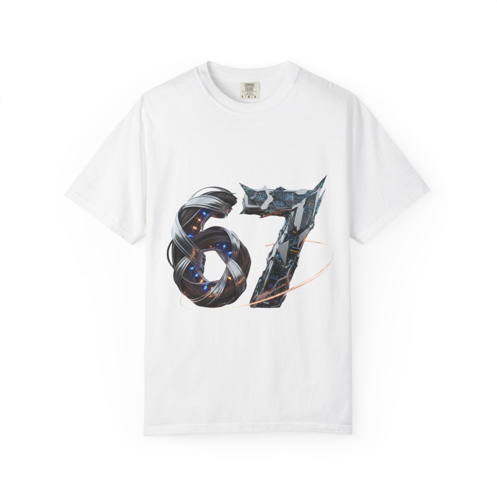 '87 Retro Metallic Graphic Tee — Vintage Racing Number T-Shirt