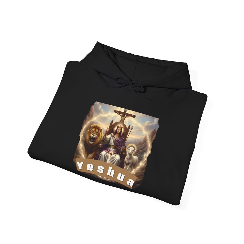 Faith-Inspired Hoodie, Yeshua Sweatshirt, Christian Gift, Unisex Hooded Pullover, Spiritual Apparel, Religious Hoodie
