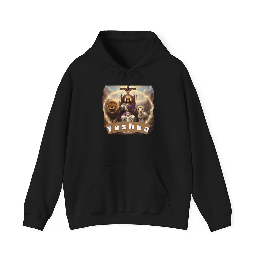 Faith-Inspired Hoodie, Yeshua Sweatshirt, Christian Gift, Unisex Hooded Pullover, Spiritual Apparel, Religious Hoodie