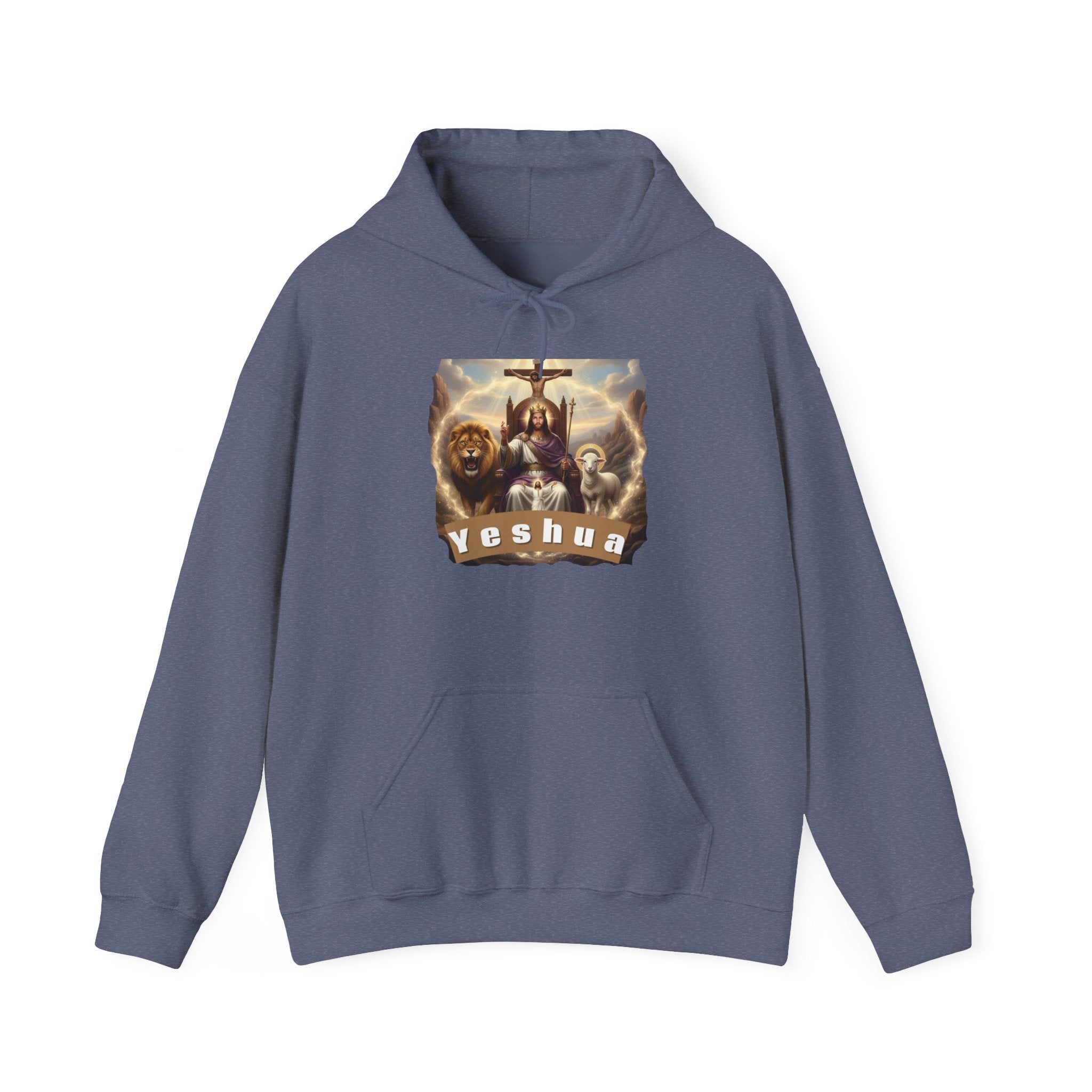 Faith-Inspired Hoodie, Yeshua Sweatshirt, Christian Gift, Unisex Hooded Pullover, Spiritual Apparel, Religious Hoodie