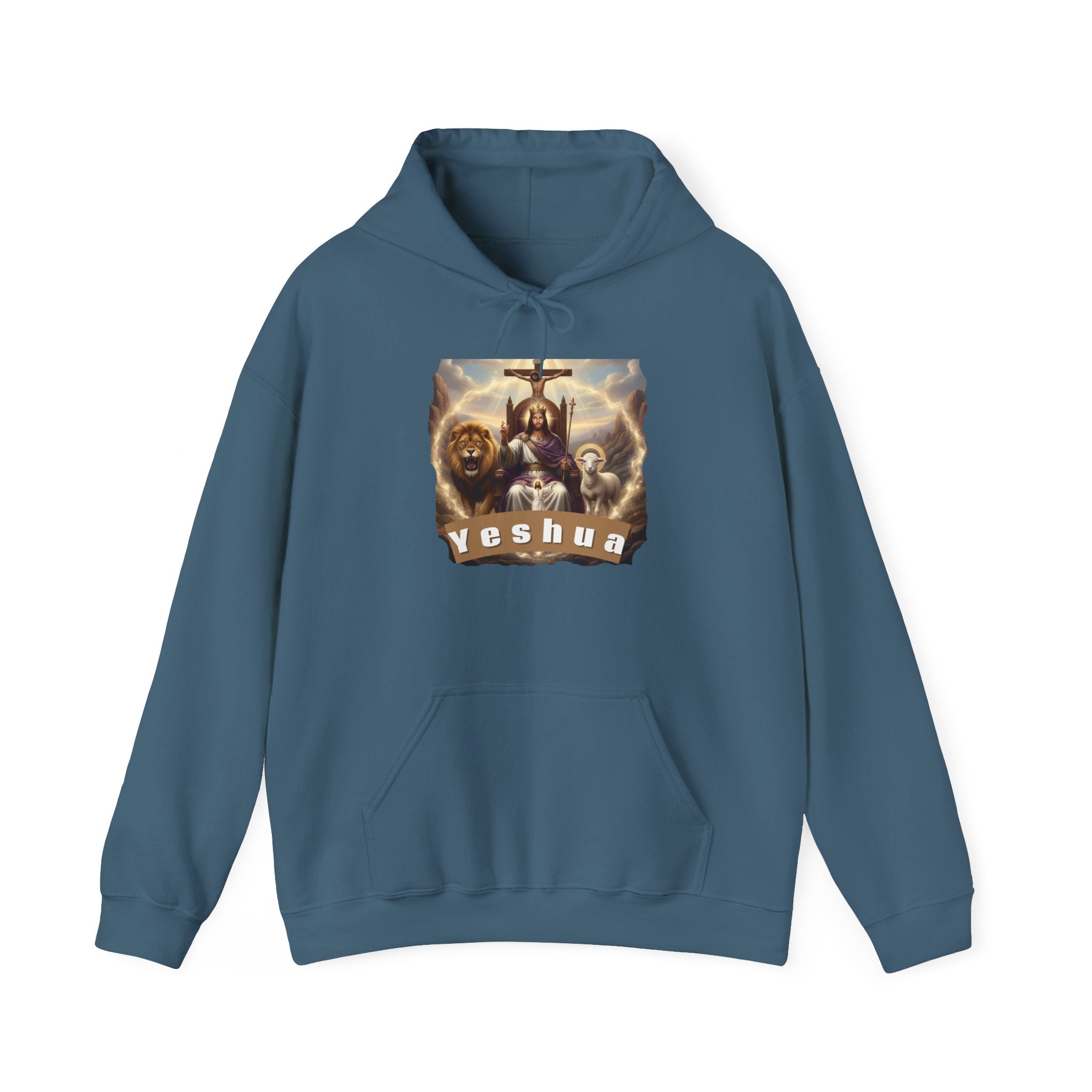 Faith-Inspired Hoodie, Yeshua Sweatshirt, Christian Gift, Unisex Hooded Pullover, Spiritual Apparel, Religious Hoodie