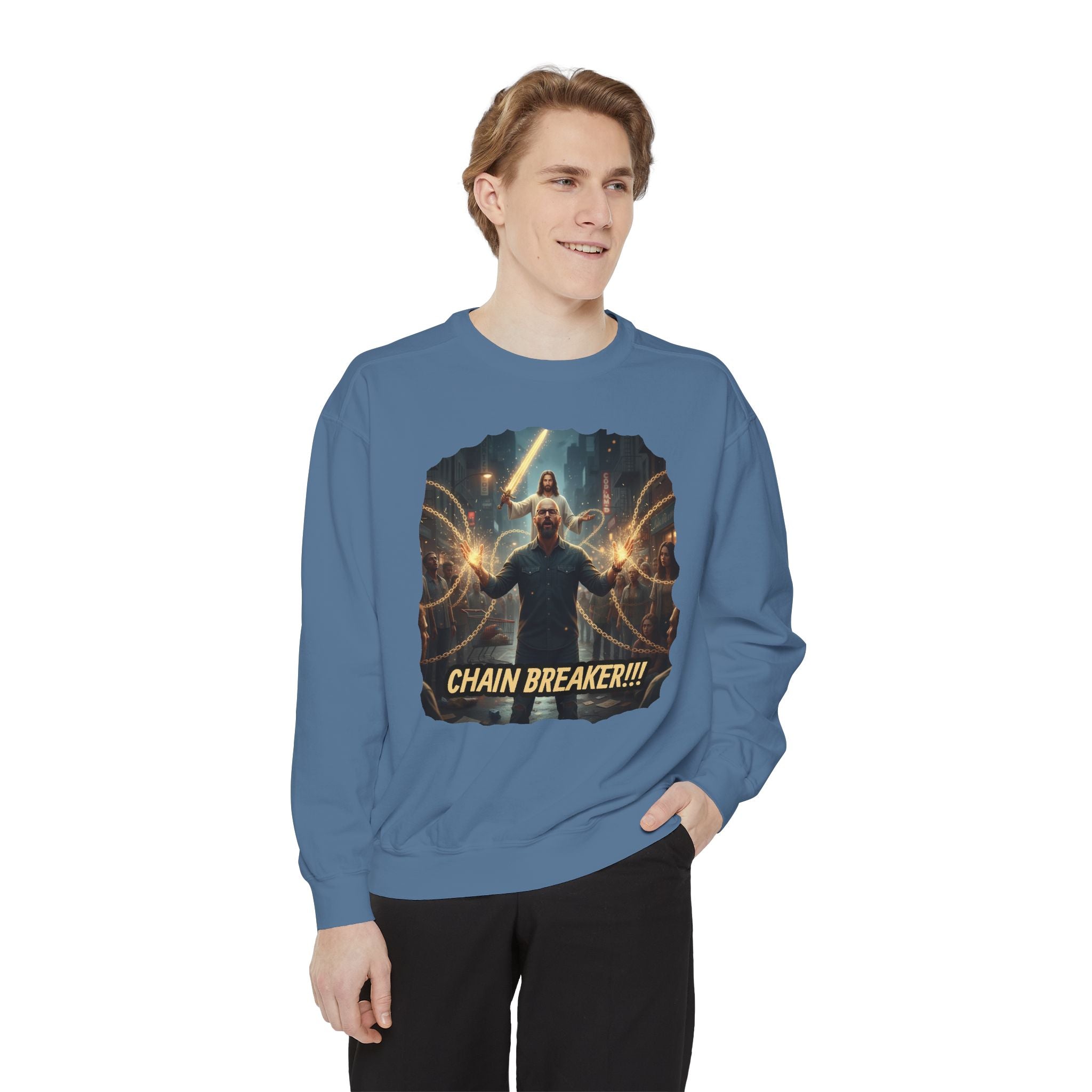 Inspirational Chain Breaker Sweatshirt - Motivational Gift, Unisex Apparel, Cozy Layering, Spiritual Statement, Casual Wear