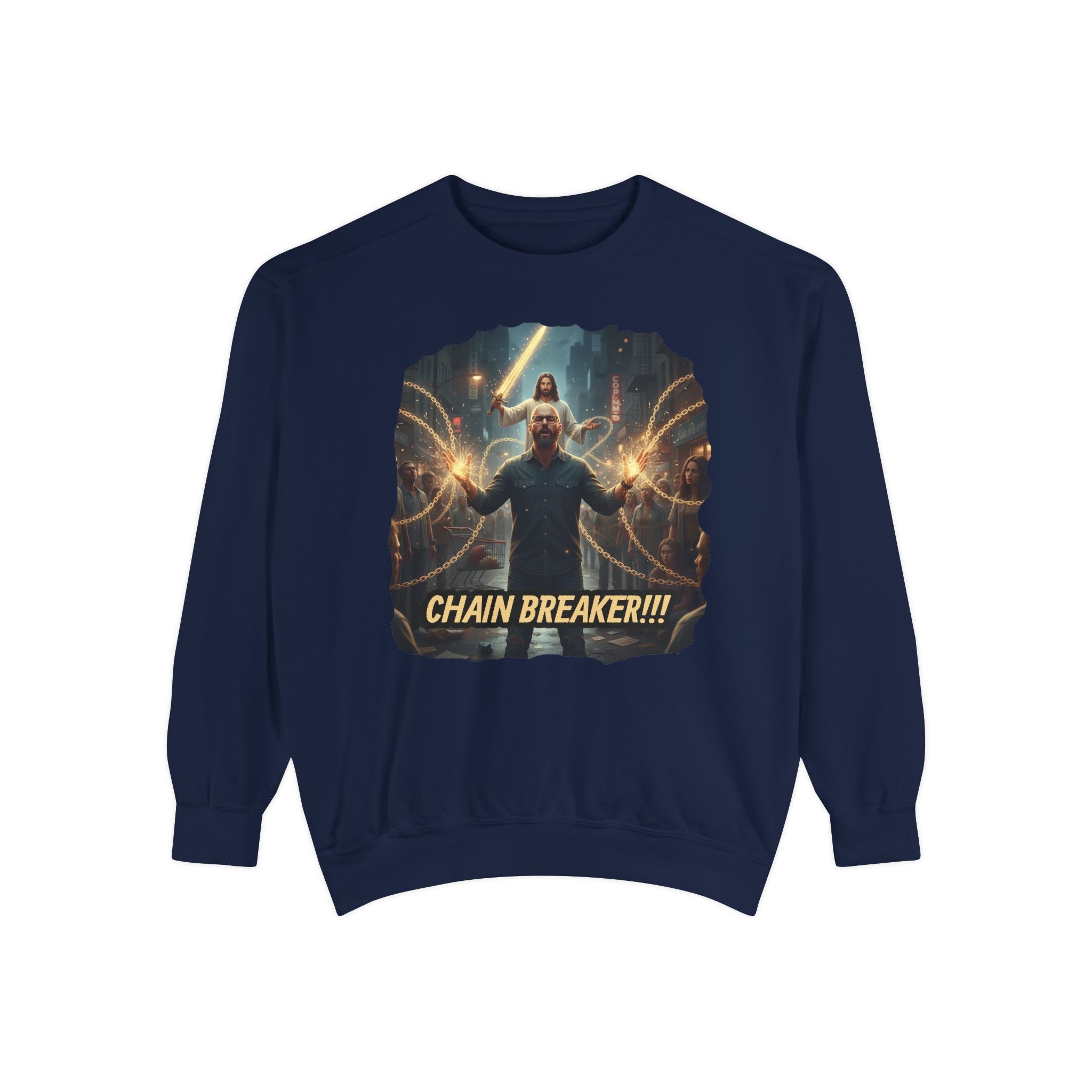 Inspirational Chain Breaker Sweatshirt - Motivational Gift, Unisex Apparel, Cozy Layering, Spiritual Statement, Casual Wear