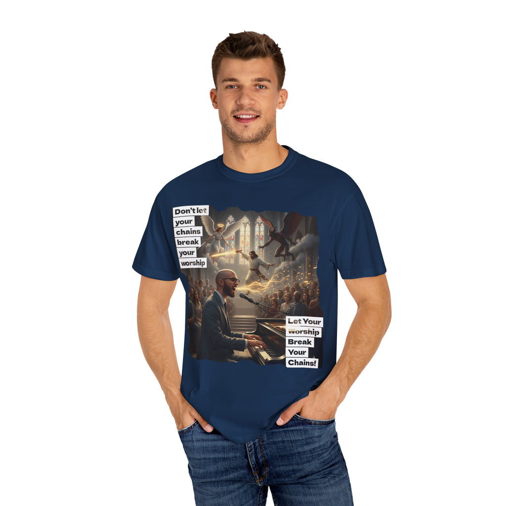 Inspirational Worship T-Shirt, Unisex Spiritual Tee, Church Event Apparel, Christian Graphic Tee, Motivational Gift