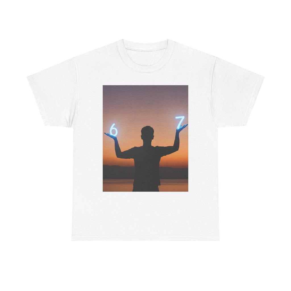 Silhouette Gamer Tee — Hands-Up Controller Graphic T‑Shirt