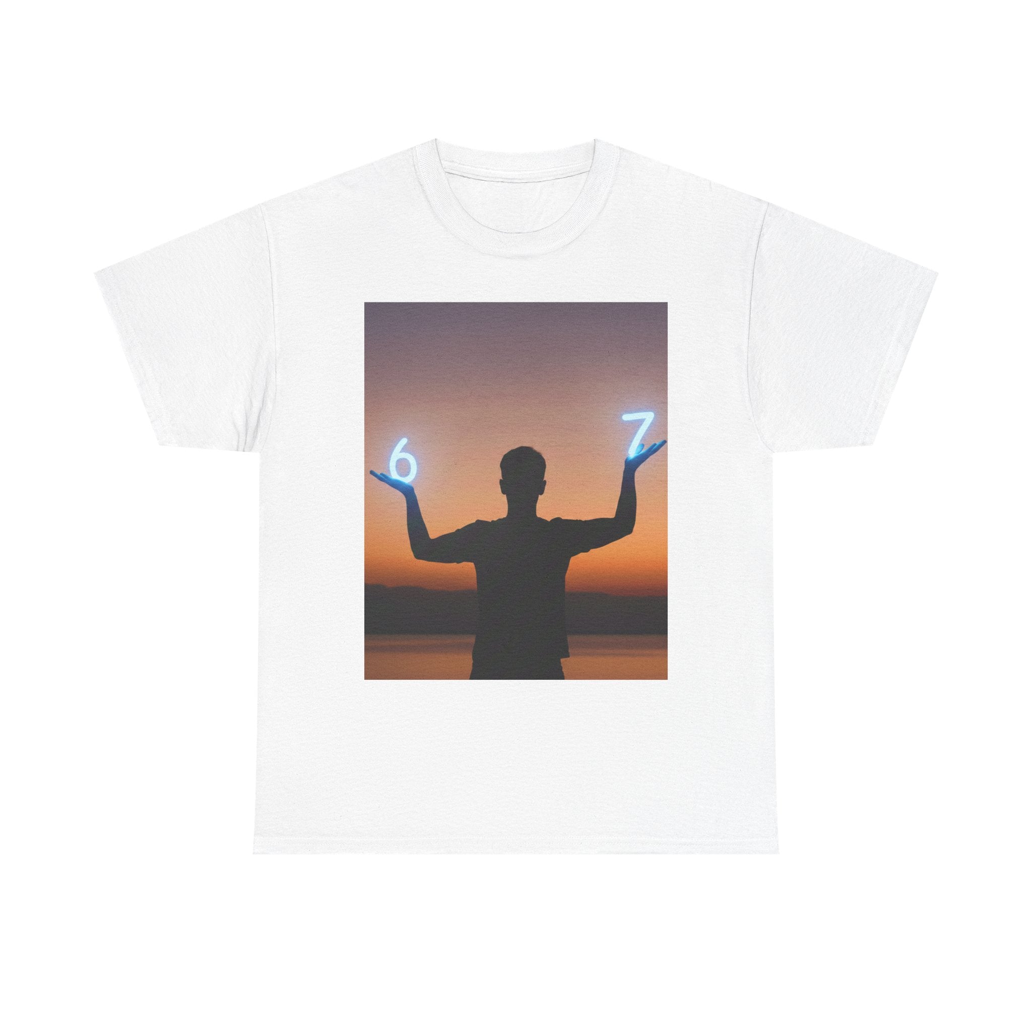 Silhouette Gamer Tee — Hands-Up Controller Graphic T‑Shirt