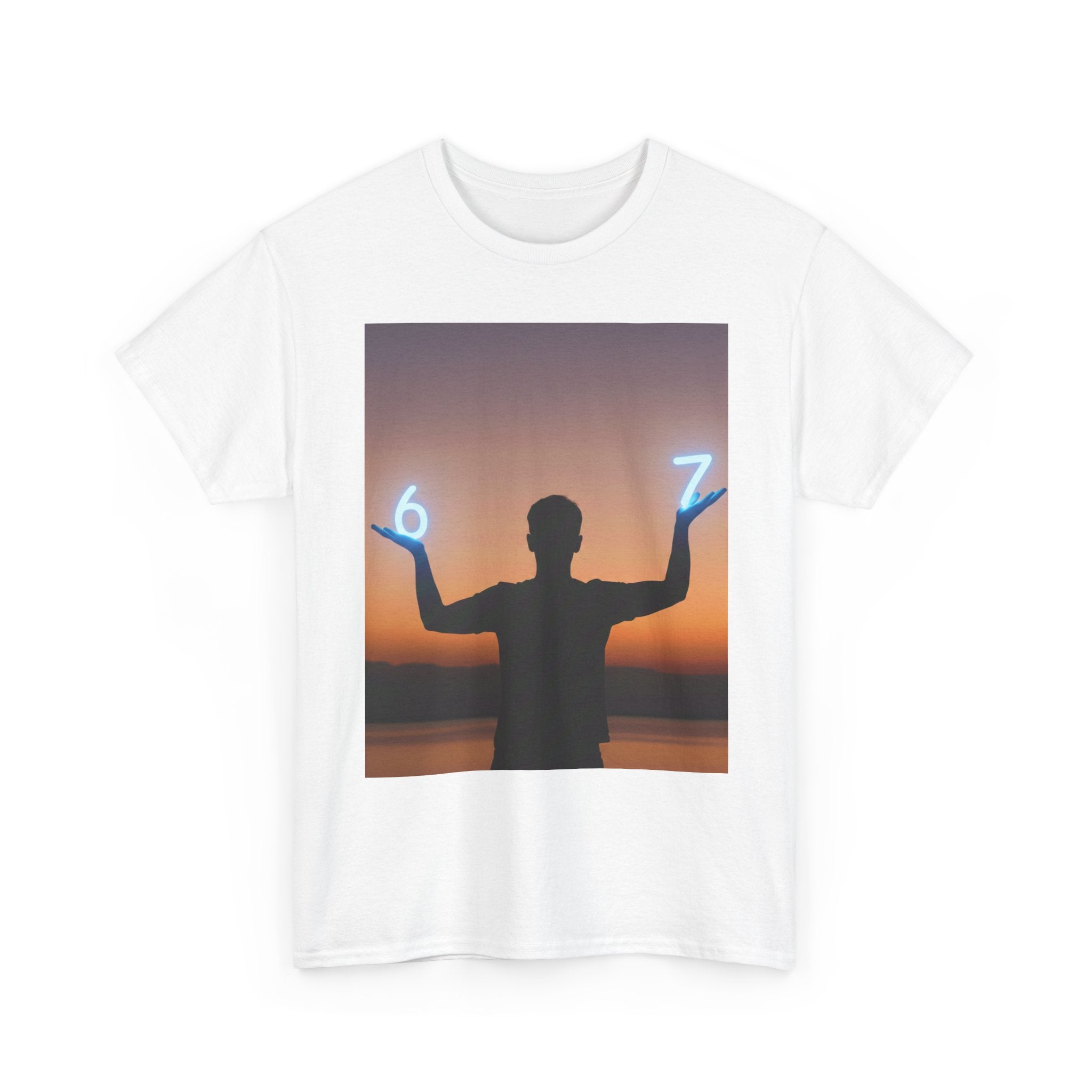 Silhouette Gamer Tee — Hands-Up Controller Graphic T‑Shirt
