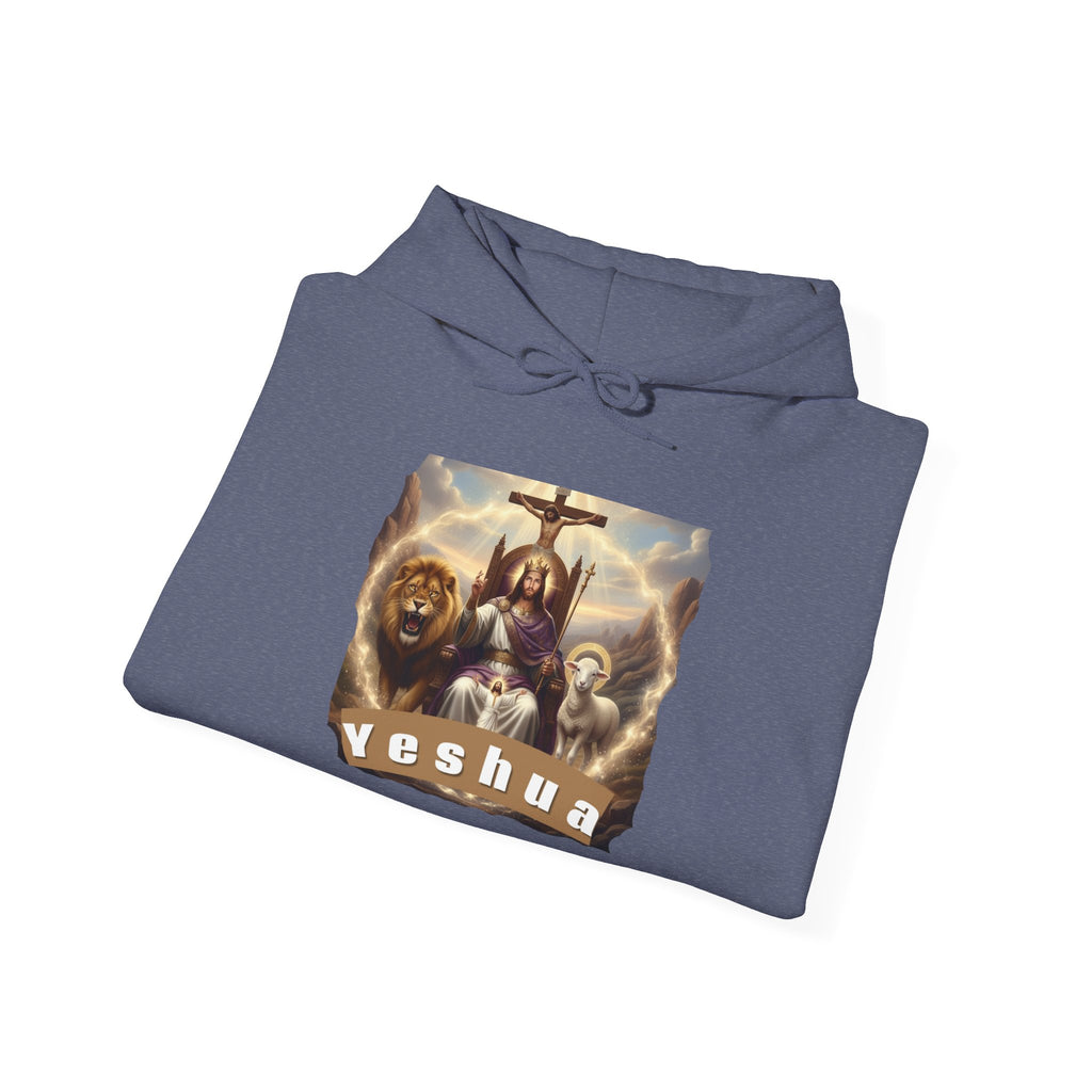 Faith-Inspired Hoodie, Yeshua Sweatshirt, Christian Gift, Unisex Hooded Pullover, Spiritual Apparel, Religious Hoodie