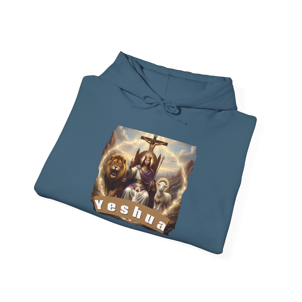 Faith-Inspired Hoodie, Yeshua Sweatshirt, Christian Gift, Unisex Hooded Pullover, Spiritual Apparel, Religious Hoodie