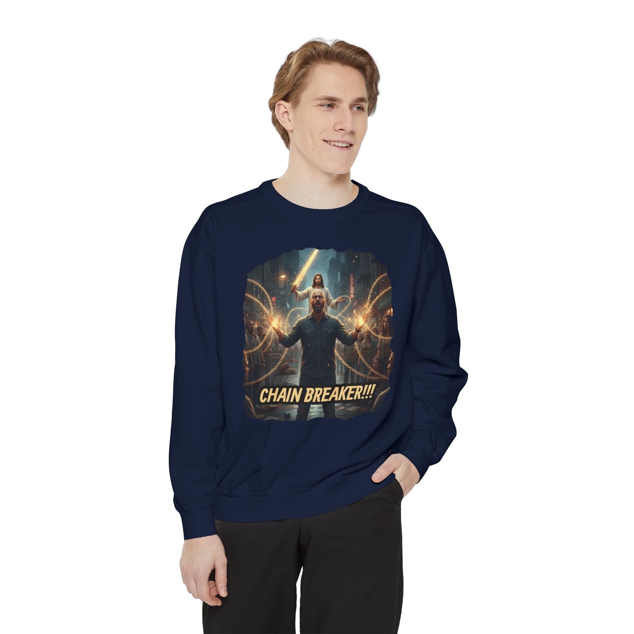 Inspirational Chain Breaker Sweatshirt - Motivational Gift, Unisex Apparel, Cozy Layering, Spiritual Statement, Casual Wear