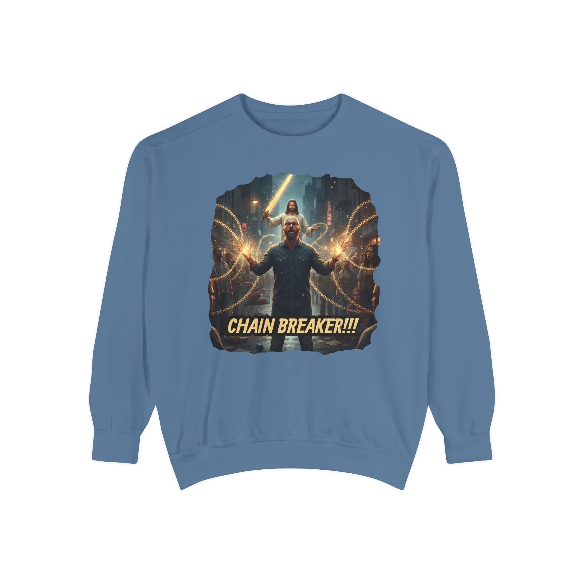 Inspirational Chain Breaker Sweatshirt - Motivational Gift, Unisex Apparel, Cozy Layering, Spiritual Statement, Casual Wear